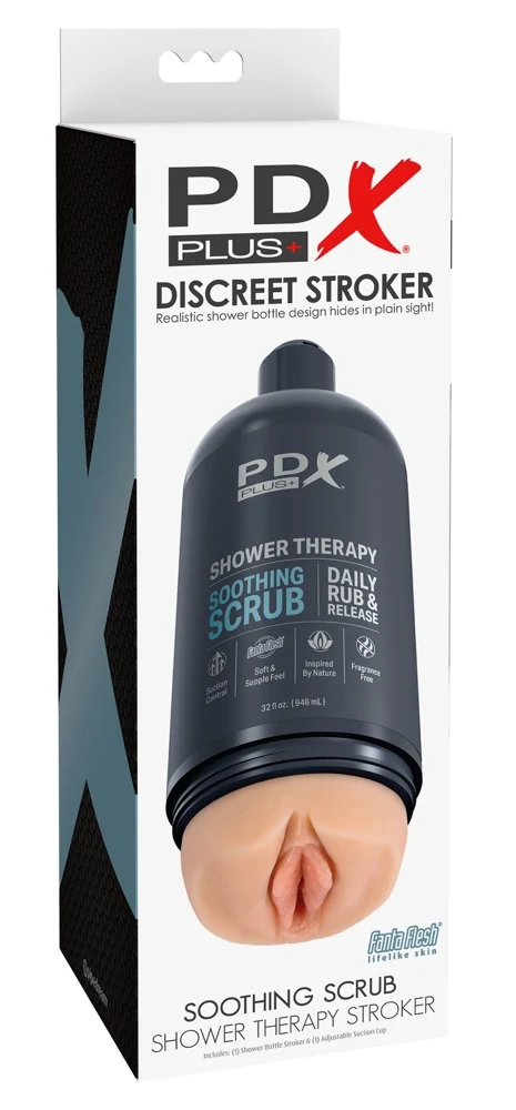 PDX Plus Shower Therapy Soothing Scrub masturbator