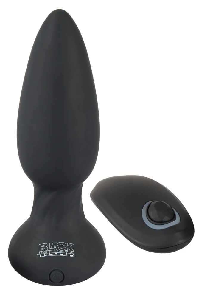 Black Velvets RC rotating vibrating plug 13,8 cm anal toy