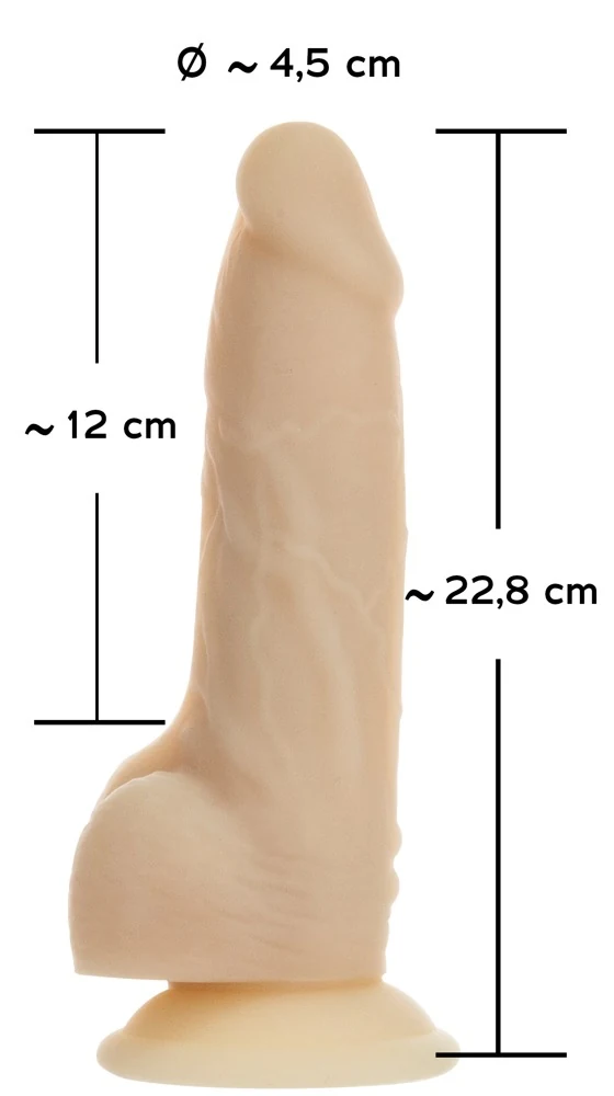 Naked Addiction 7“ Rotating Vibrating Dong 22,9 cm vibrator