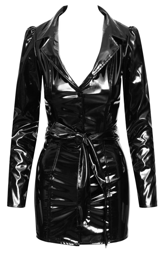 Black Level Kleid aus Lack