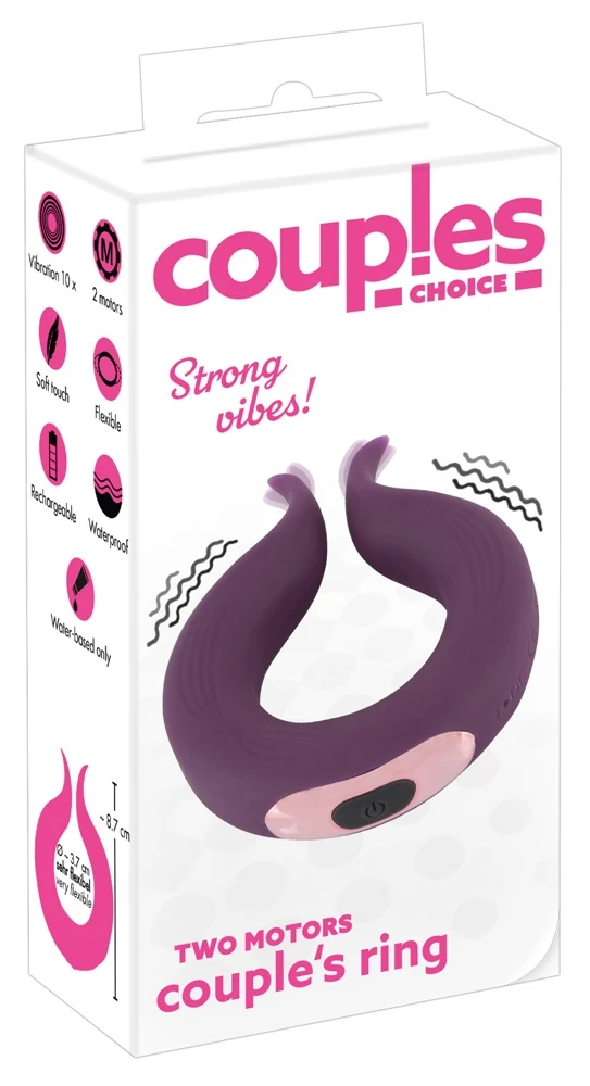 Couples Choice Two Motors ring 8,7 cm vibrator