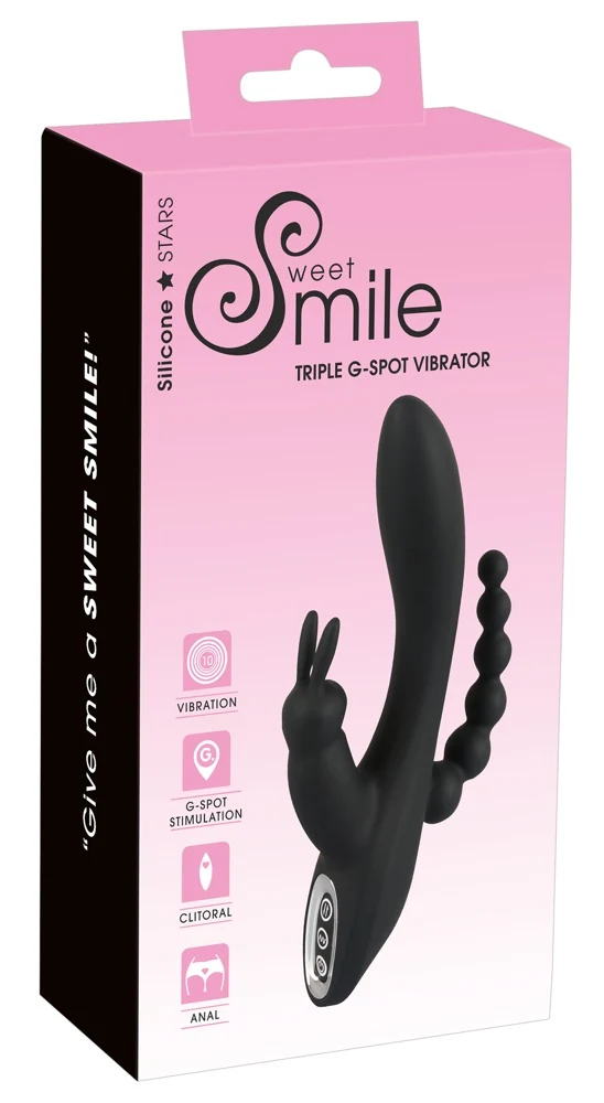 Sweet Smile Triple G-Spot Vibrator 20,8 cm