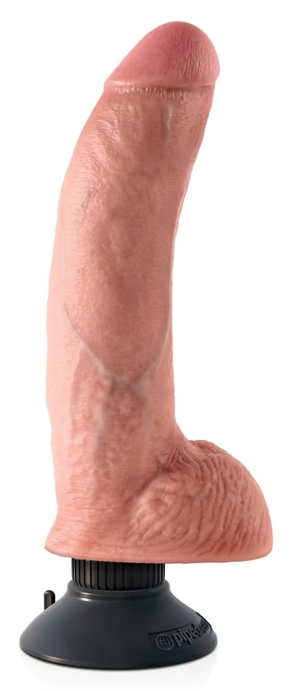 King Cock 9“ Vibrating with Balls 23 cm vibrator