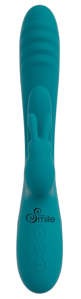 Sweet Smile Rabbit Vibrator with Thrust Function and G-Spot Stimulation 25 cm