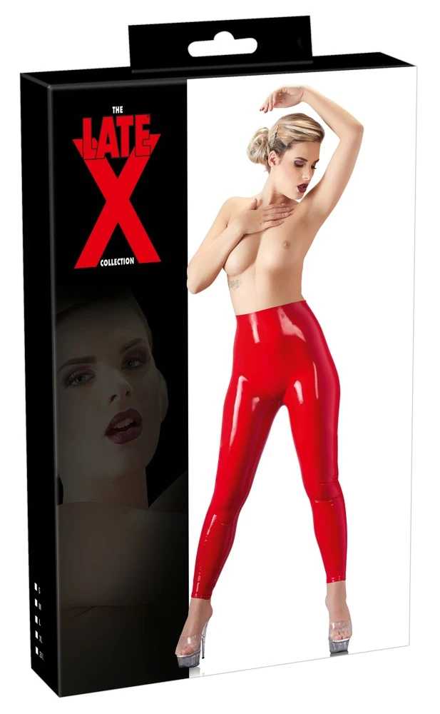 Late X Leggings aus Latex