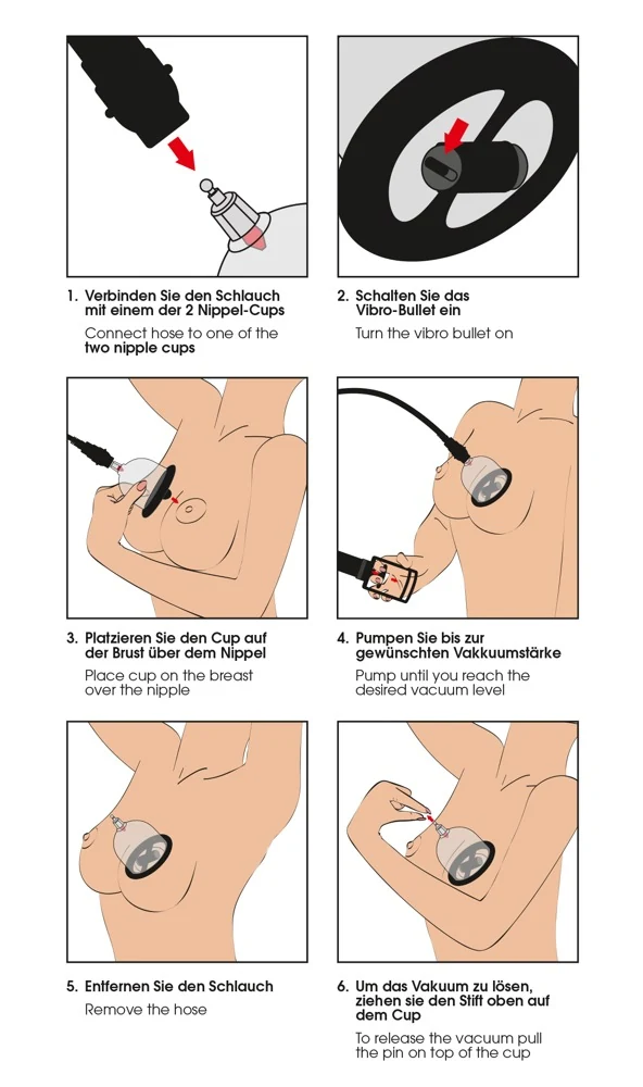 Bad Kitty Vibrating Nipple Cups vagina- und nippelsauger