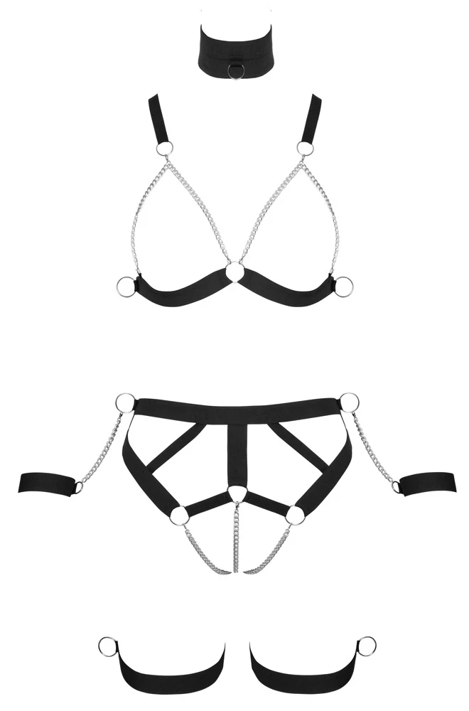 Bad Kitty Harness-Set bondage fesseln