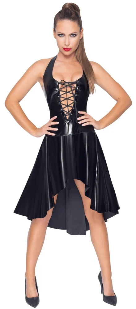 Black Level Kleid aus Lack