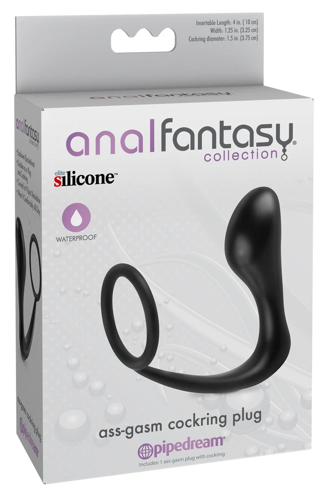 Anal Fantasy Collection Ass-gasm cockring plug 10 cm toy