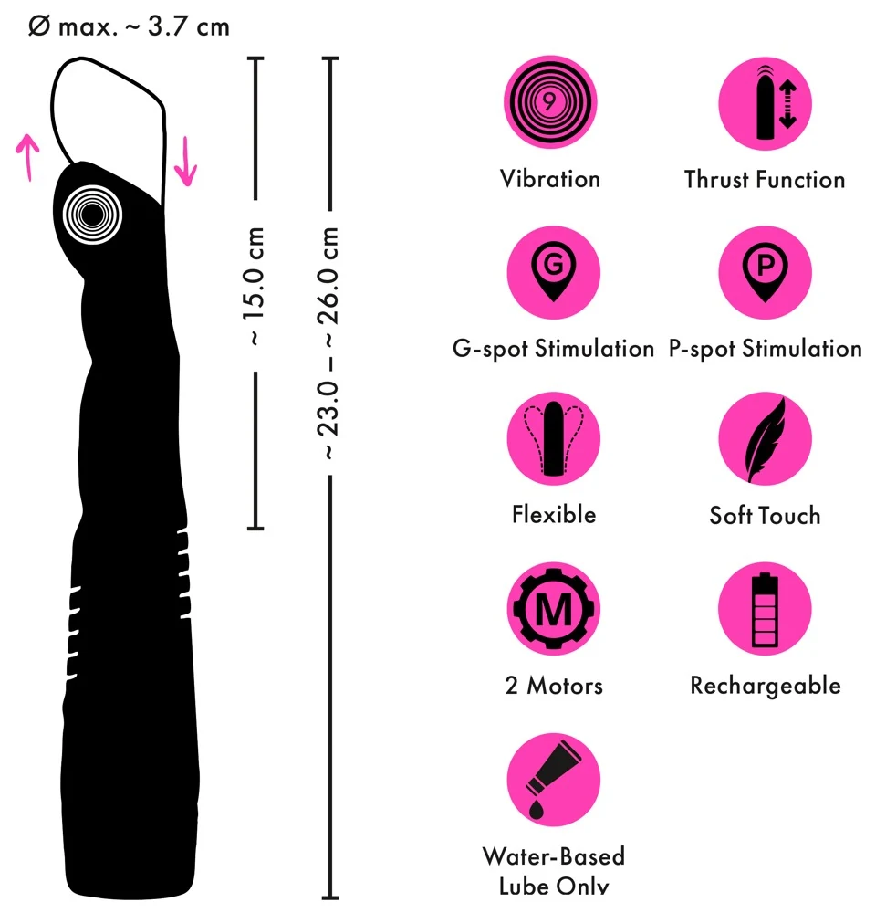 Couples Choice G and P-Spot Thrusting Vibrator