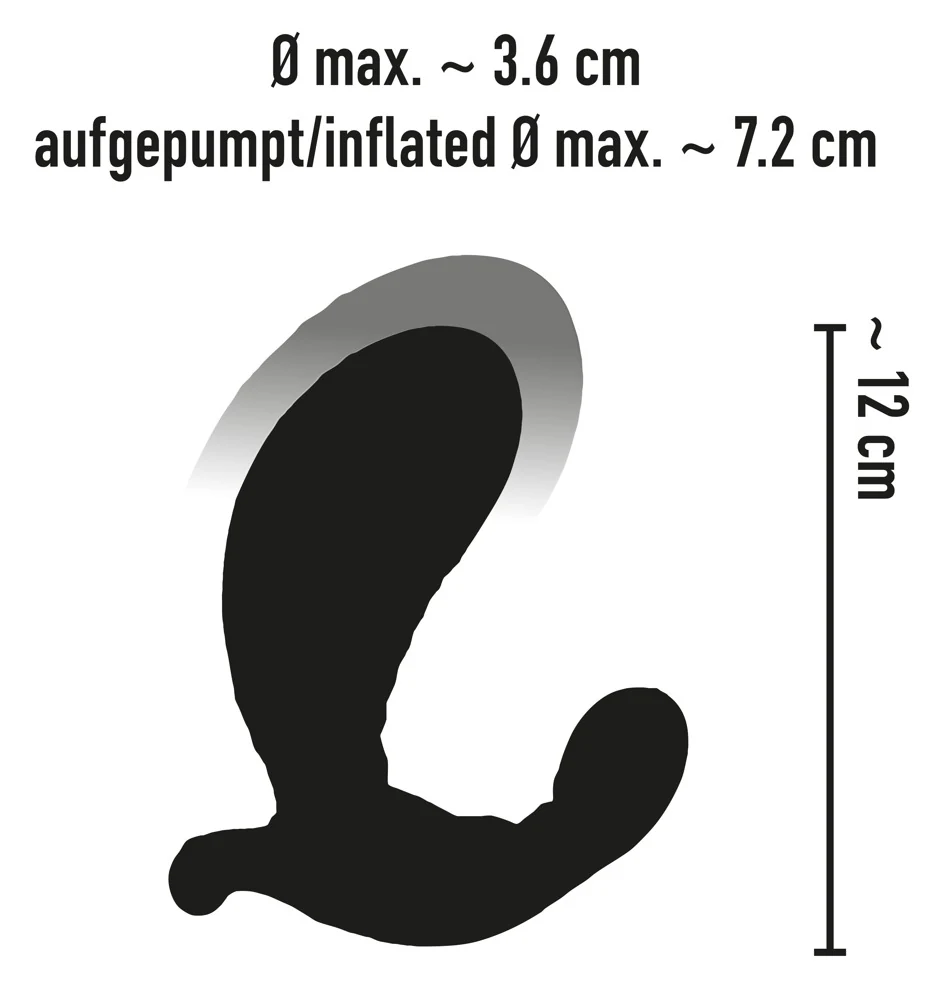Inflatable RC G-&P-Spot Vibrator 12 cm