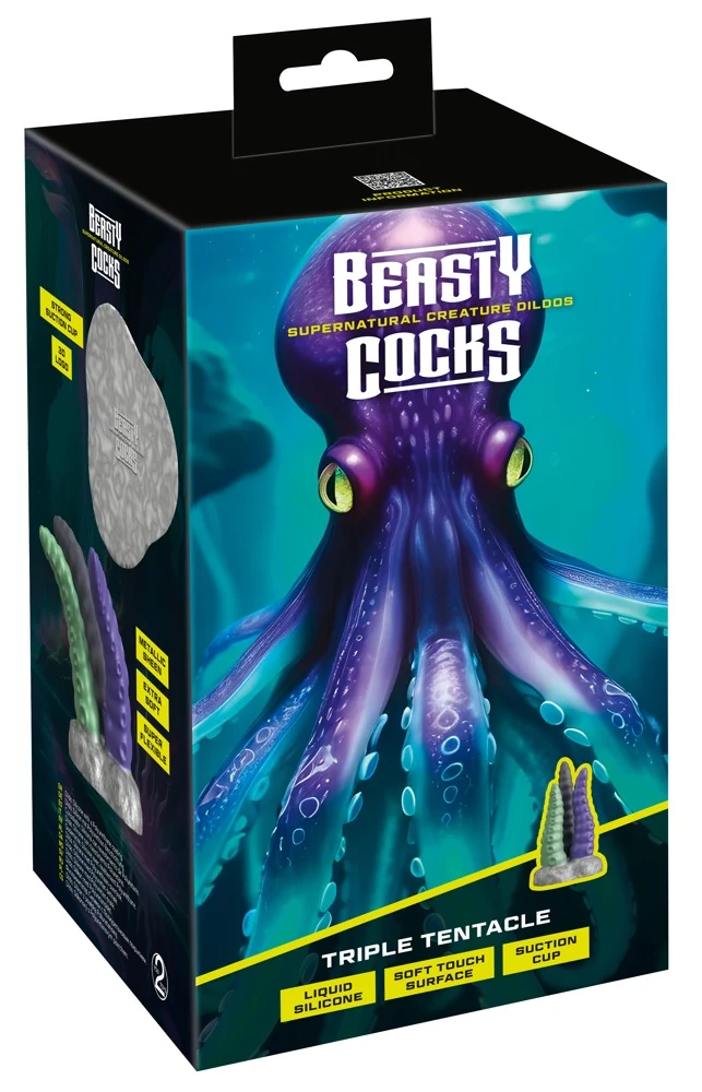 Beasty Cocks Triple Tentacle 22 cm dildo
