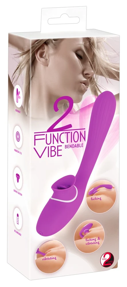 You2Toys 2 Function Bendable Vibe 22,3 cm vibrator