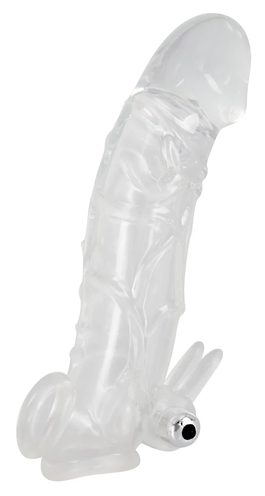 Crystal Penis sleeve w/ extension and vibration penishülle