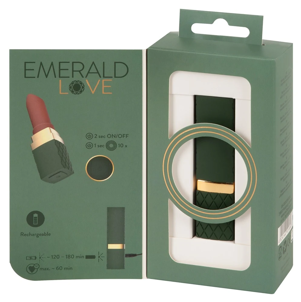 Emerald Love Luxurious Lipstick Vibrator 8,5 cm