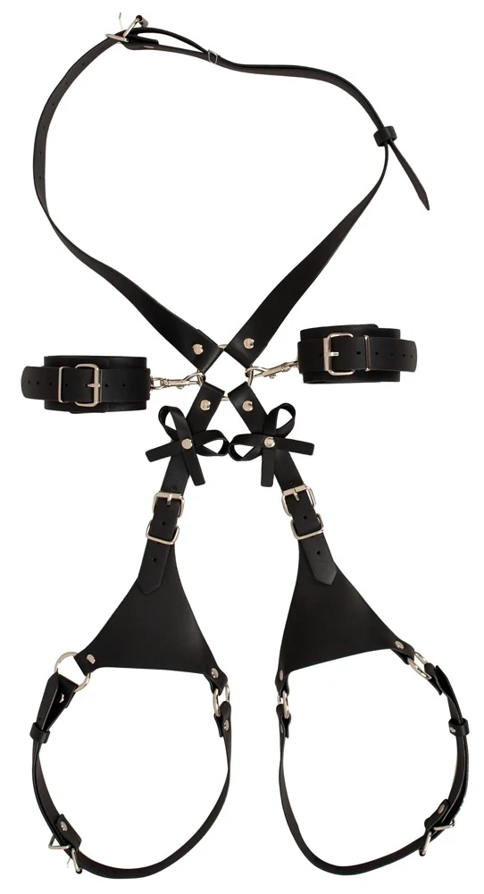 Bad Kitty Harness with Cuffs bondage fesseln