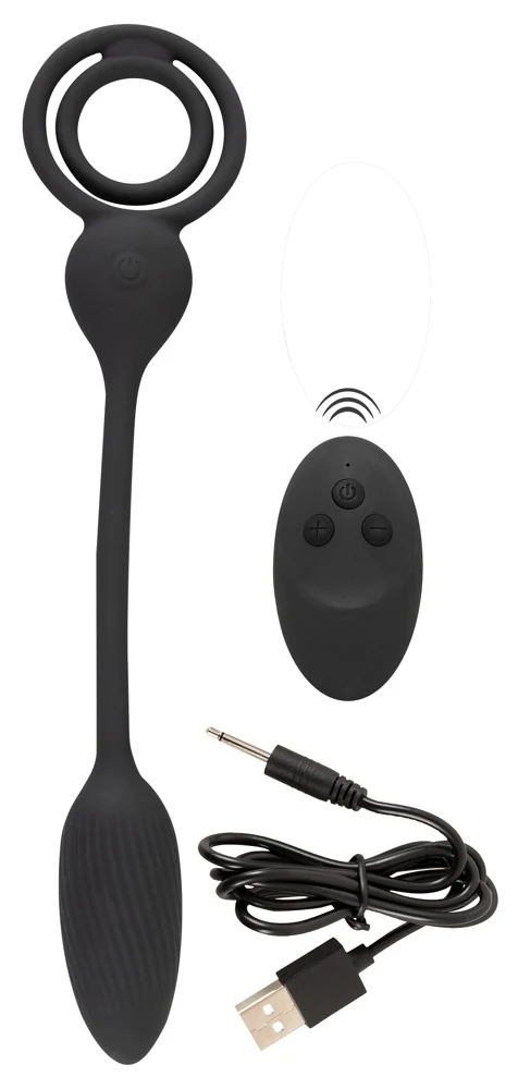 Rebel Cock and Ball Ring with a RC Butt Plug penisring