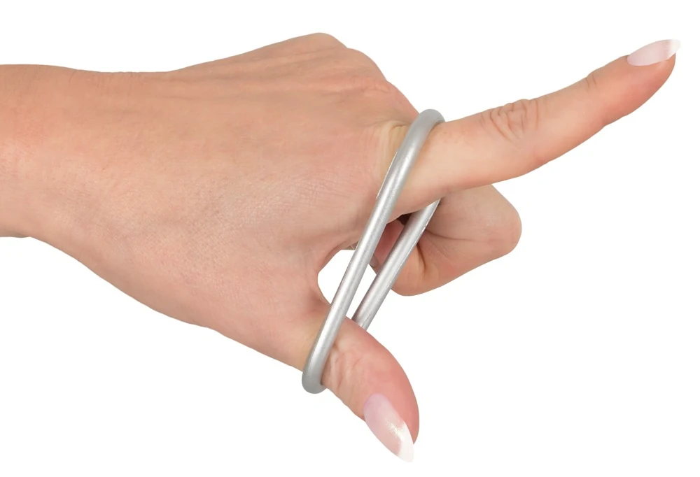 You2Toys Metallic Silicone Cock Ring Set penisring