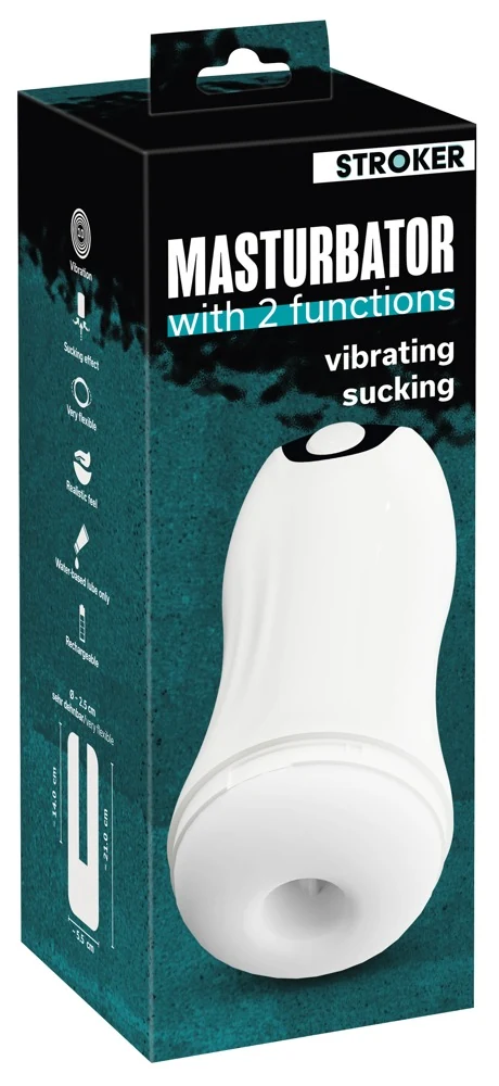Stroker Masturbator with 2 functions