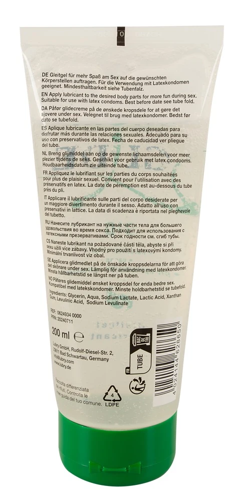 Just Glide Bio gleitmittel ohne aroma