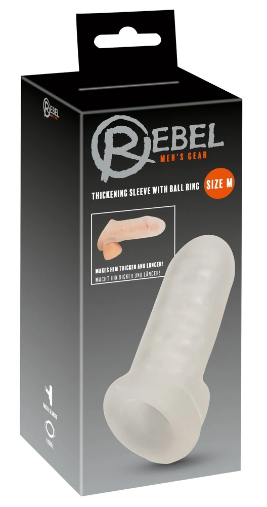 Rebel Thickening Sleeve with Ball Ring penishülle