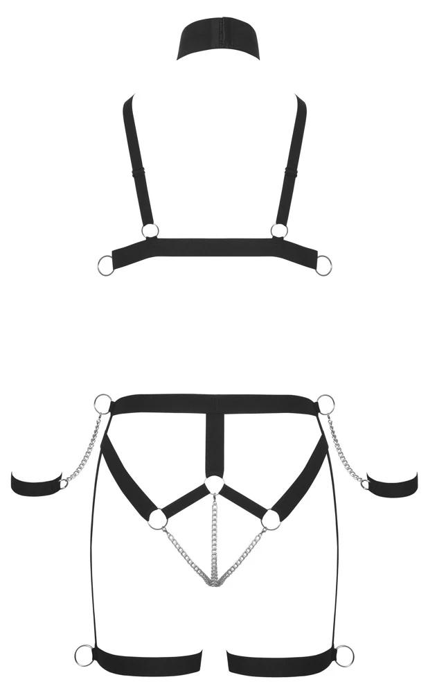 Bad Kitty Harness-Set bondage fesseln
