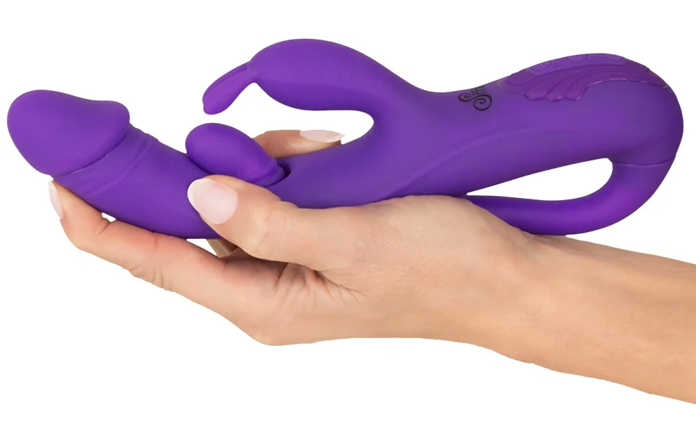 Sweet Smile Rabbit Vibrator with G-Spot/Anal Tickler 23 cm