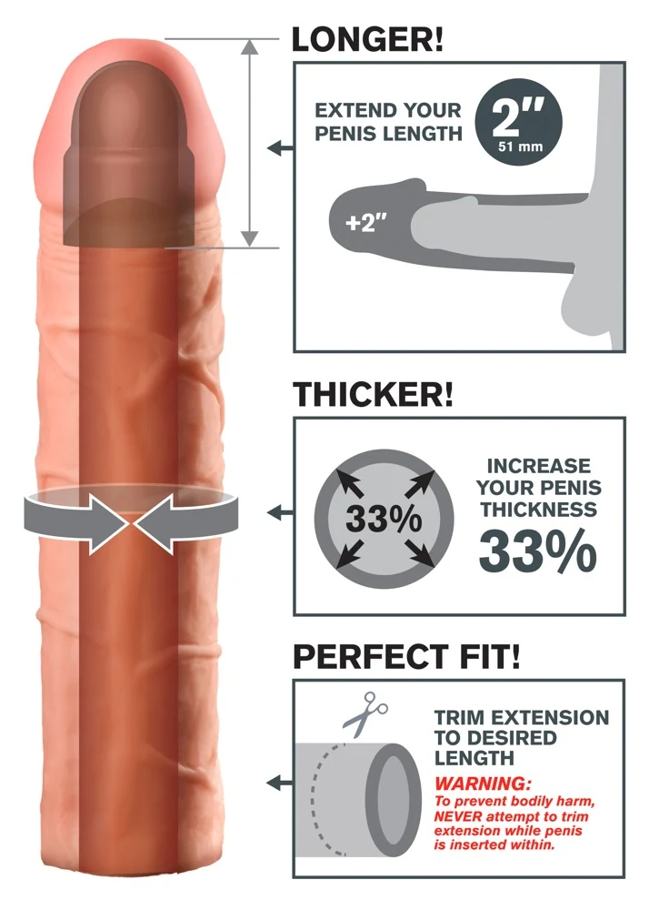 Fantasy X-tensions Perfect 2“ Extension penishülle