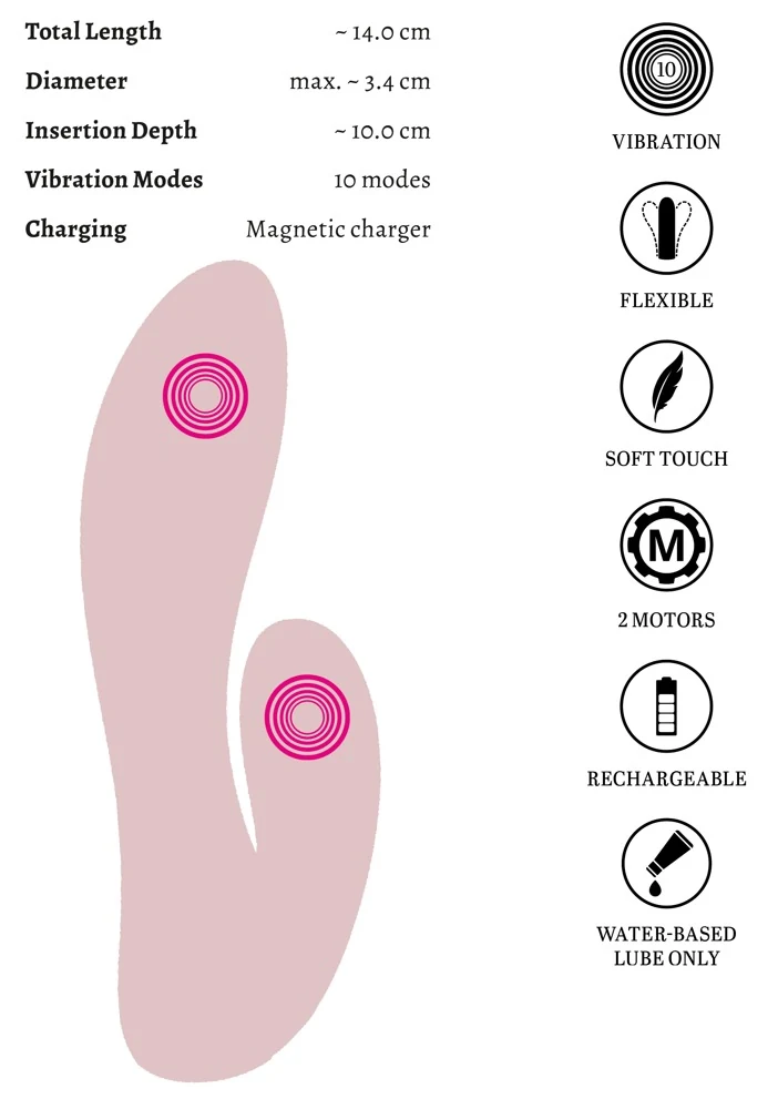beau coeur CERYA Strong Mini Vibrator 14 cm
