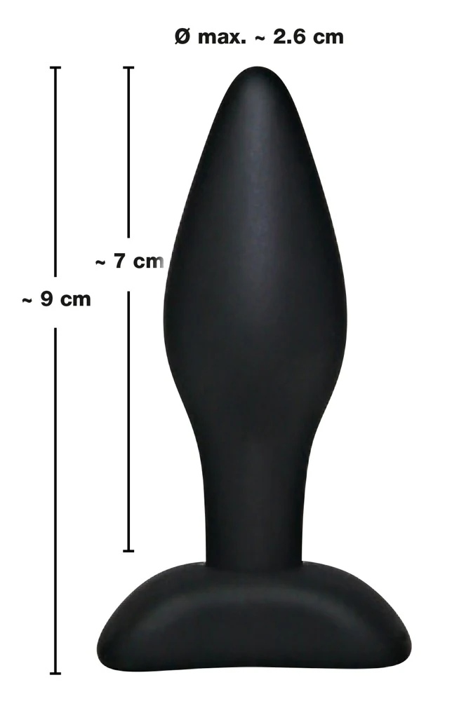 Black Velvets Butt plug 9 cm anal toy