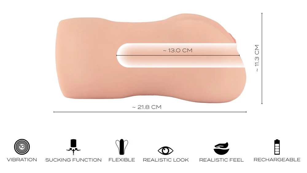 Realistixxx RealMasturbator Sucking and Vibrating masturbator
