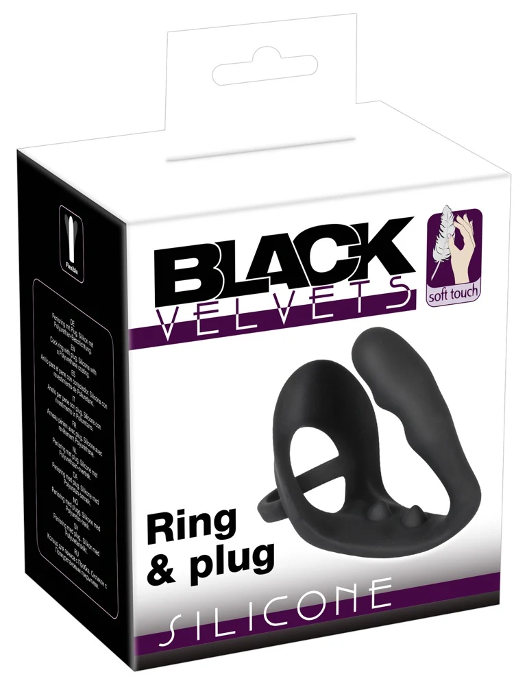 Black Velvets Ring plug 10,5 cm anal toy