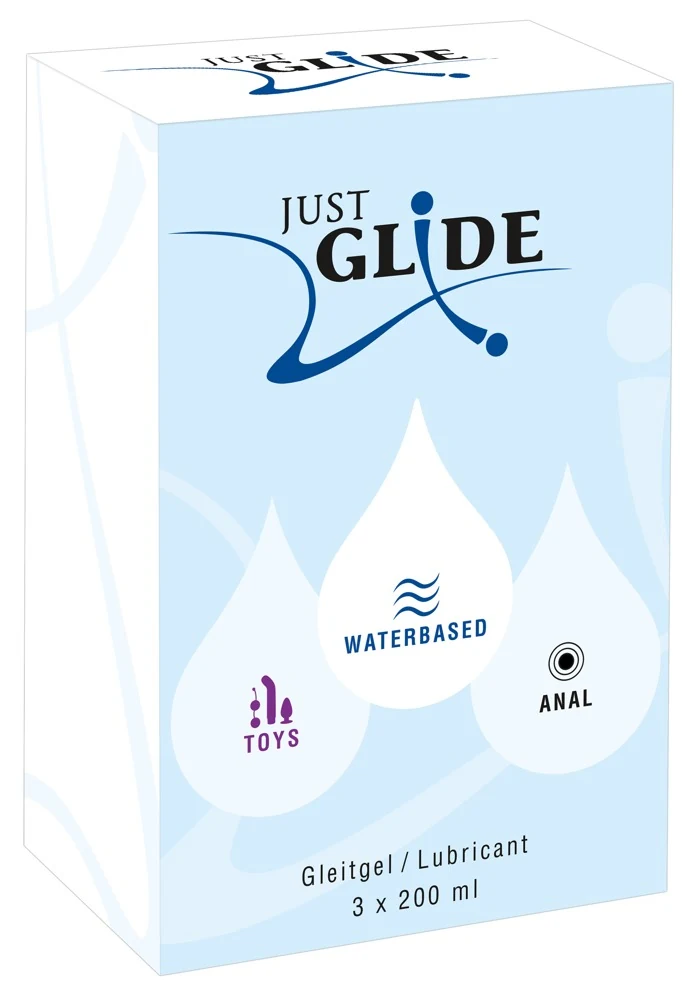 Just Glide Set 3 x 200 ml gleitmittel ohne aroma
