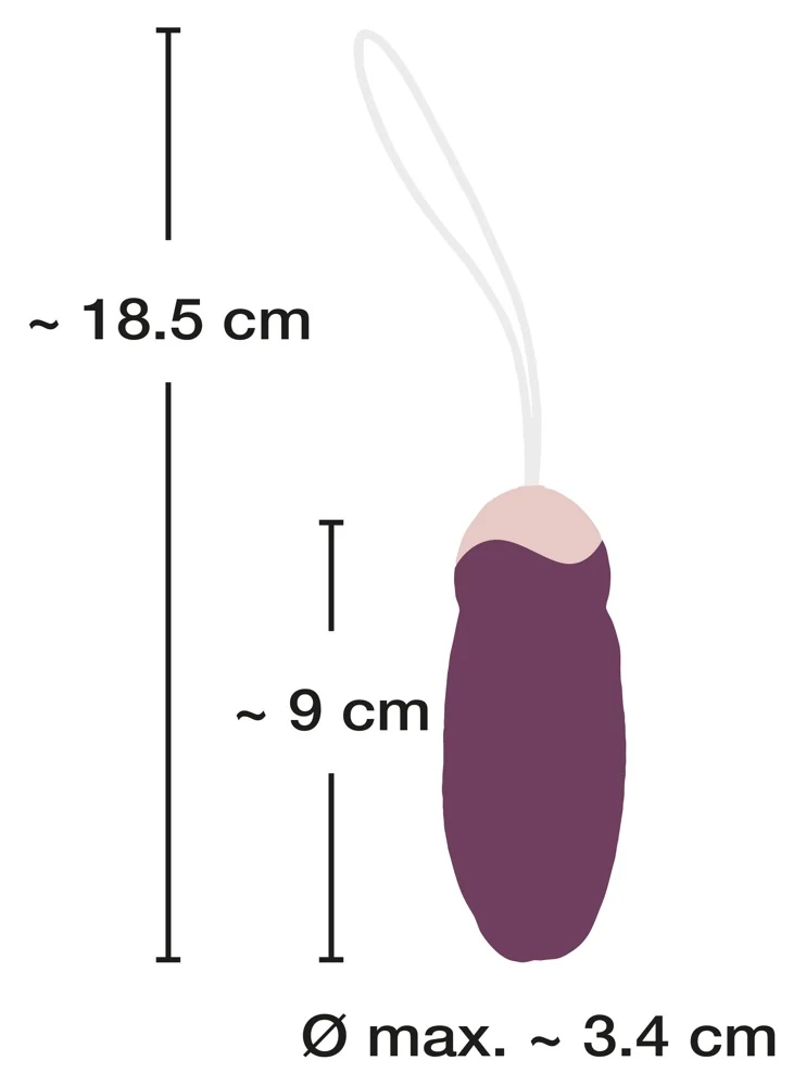JAVIDA Rotating Love Ball 18,5 cm vibrator