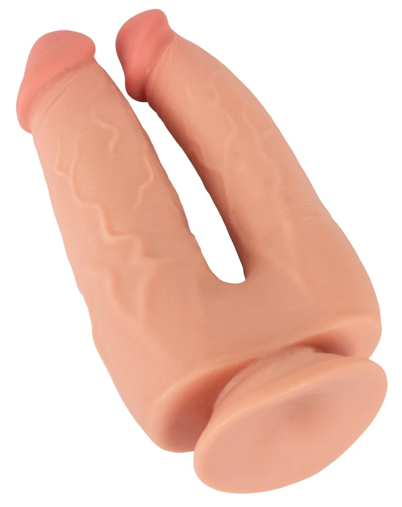 Nature Skin Bendable Double Penetrator 20 cm dildo