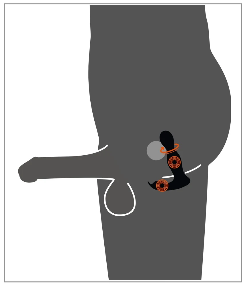Rebel RC Butt Plug with 2 Functions 13,7 cm anal toy