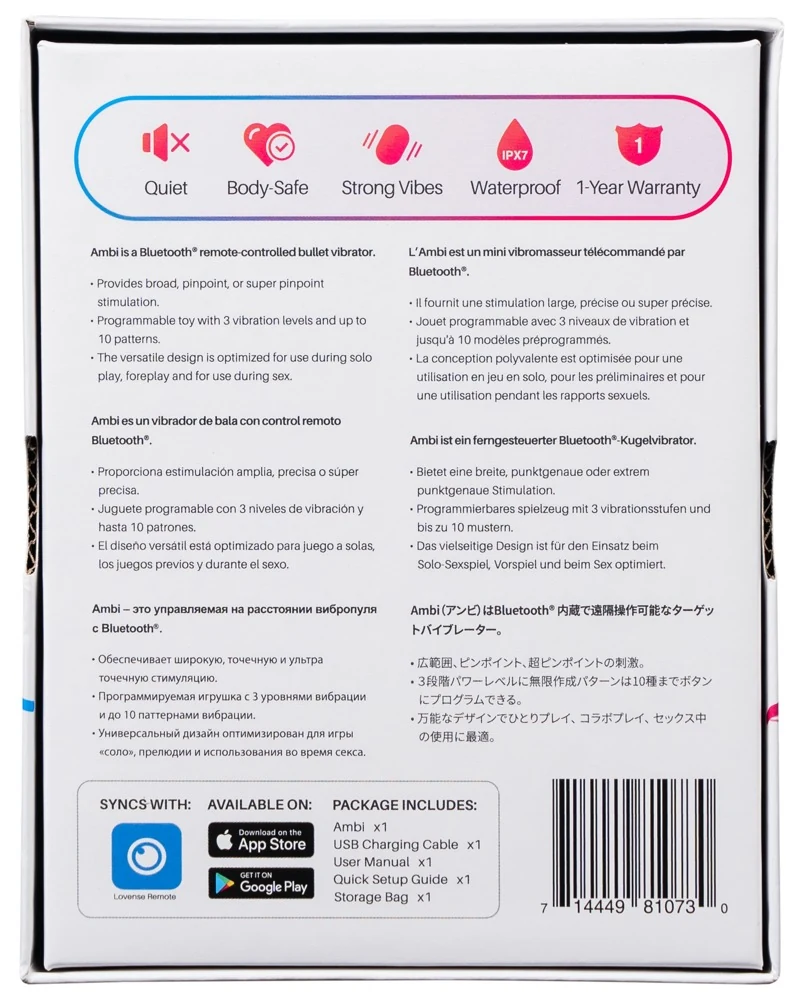 Lovense Ambi 21 cm vibrator
