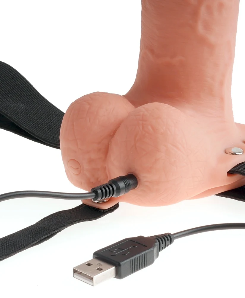 FF Series 7“ Hollow Strap-on with Balls