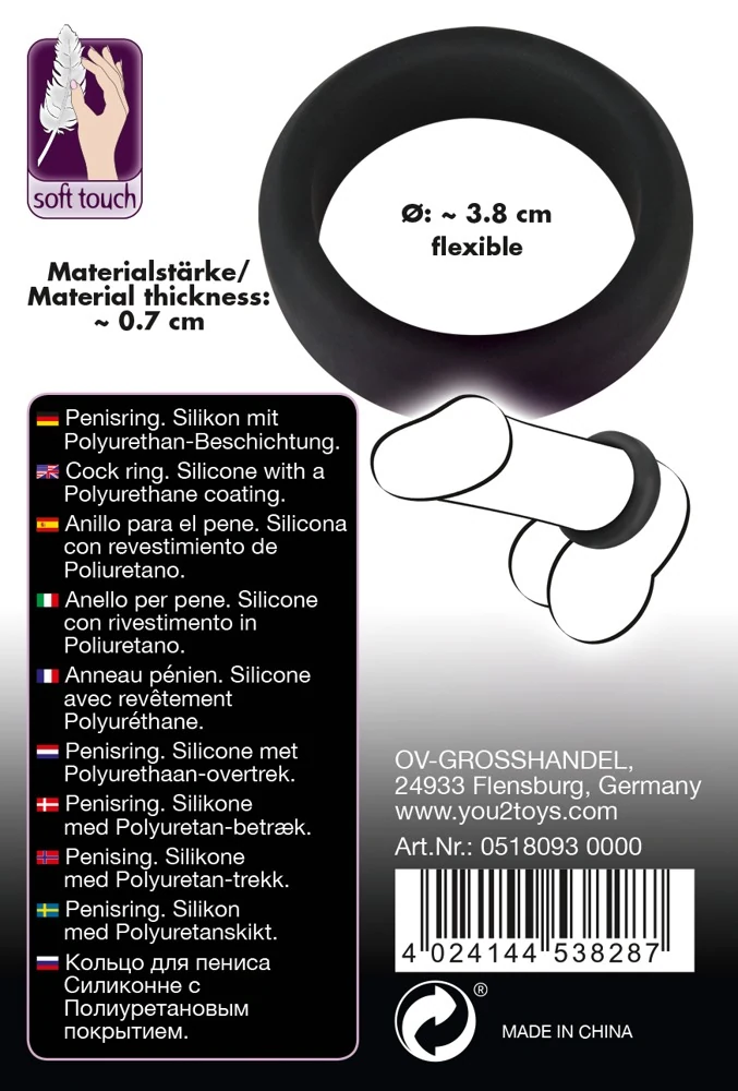 Black Velvets Cock ring penisring