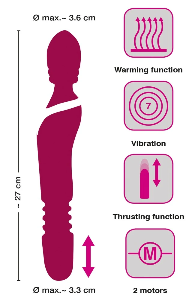 JAVIDA Warming Thrusting Vibe vibrator
