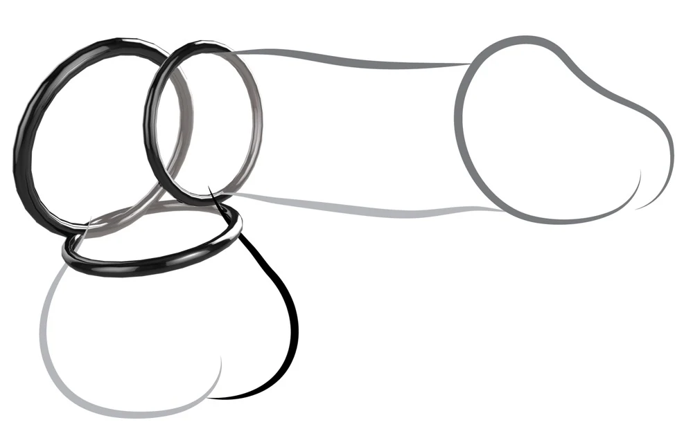 Fantasy C-Ringz Silicone 3-Ring Stamina Set penisring