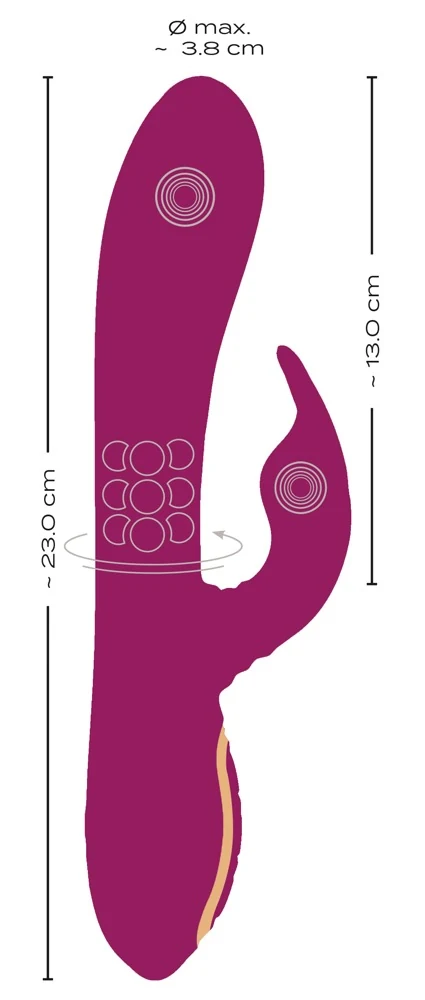 JAVIDA 3 Function Vibrator 23 cm