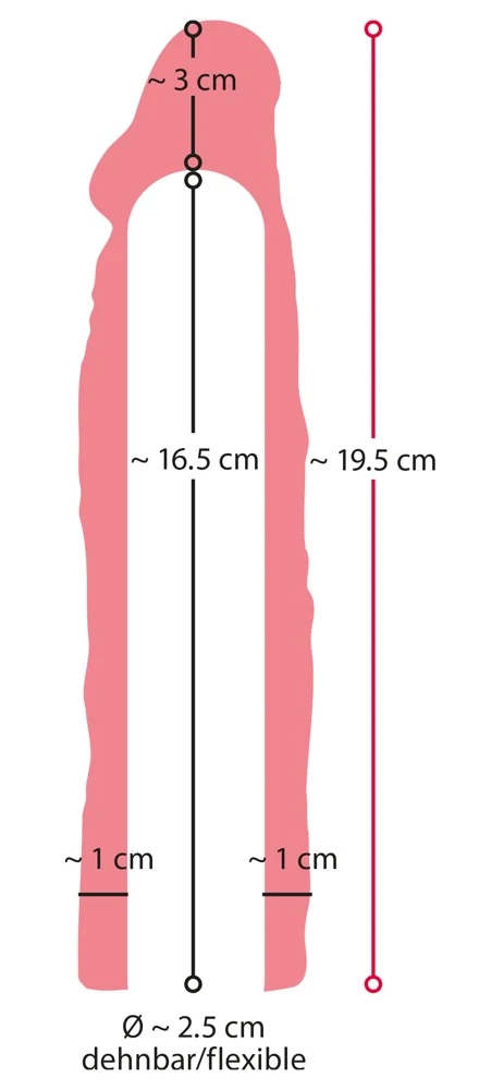 Nature Skin Extension Sleeve +3cm penishülle