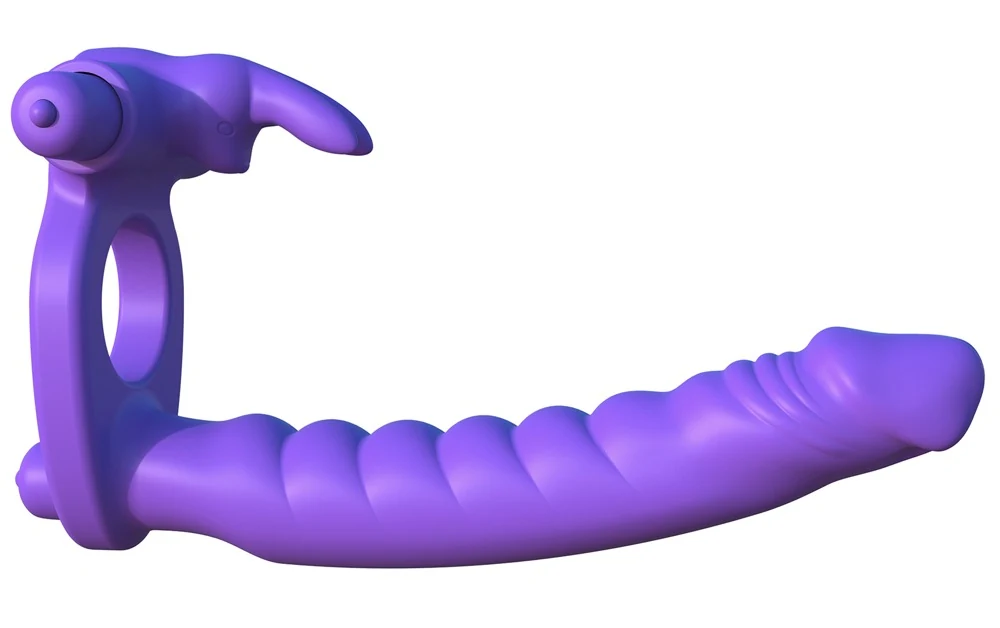 Fantasy C-Ringz Silicone Double Penetrator Rabbit 19,5 cm vibrator