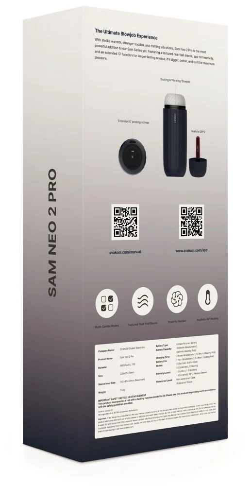 SVAKOM Sam Neo 2 Pro masturbator