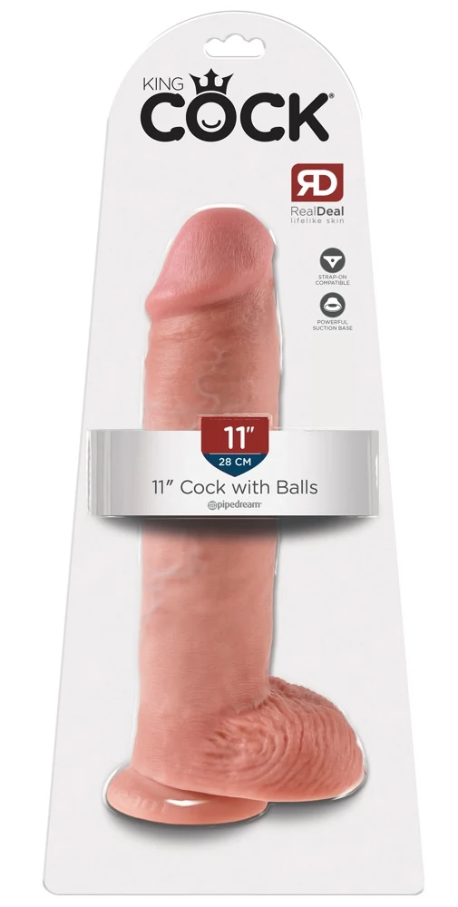 King Cock 11“ with Balls 28 cm dildo