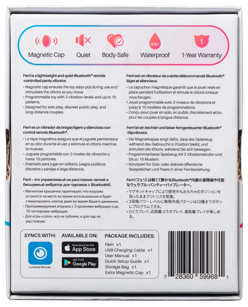 Lovense Ferri 7,5 cm vibrator