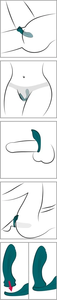 Couples Choice RC 3 in 1 Vibrator 12,7 cm