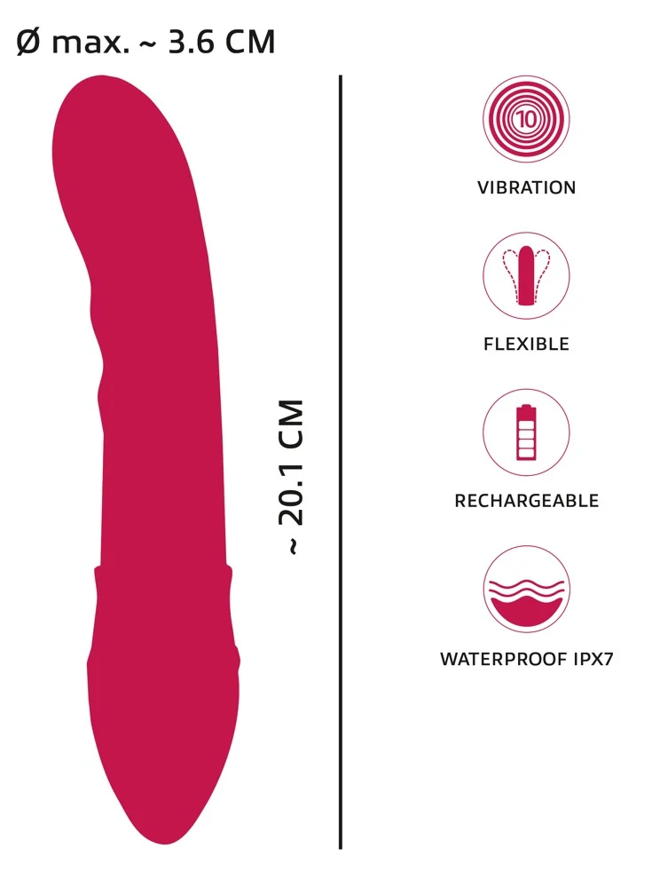 You2Toys Showers to orgasm 20,1 cm vibrator