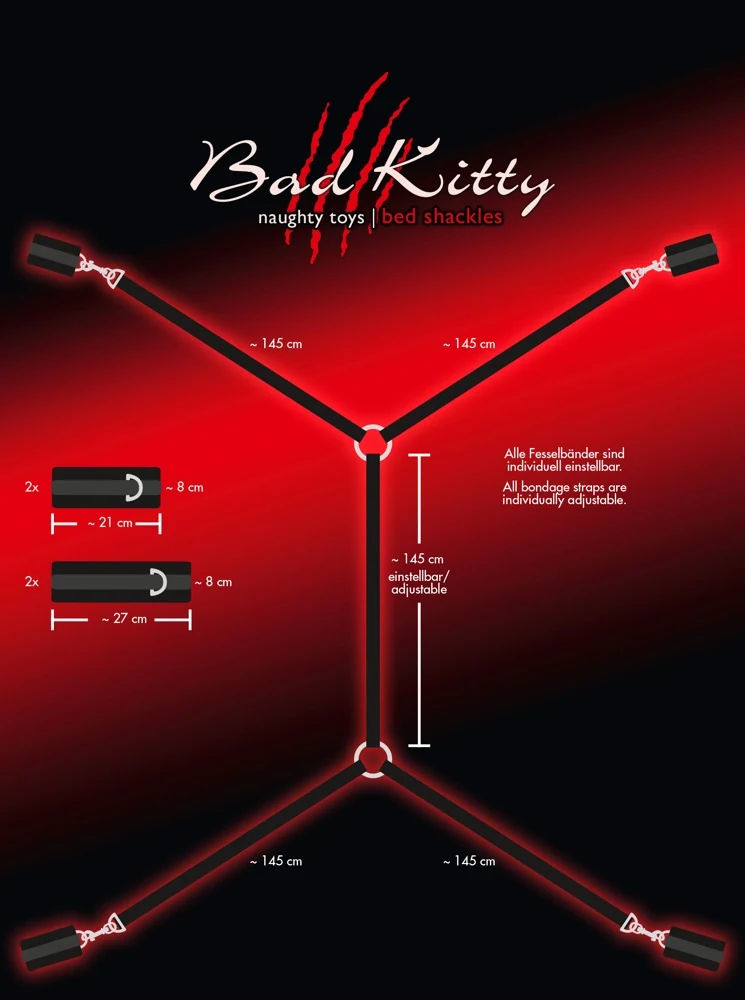 Bad Kitty Bed Shackles bondage fesseln